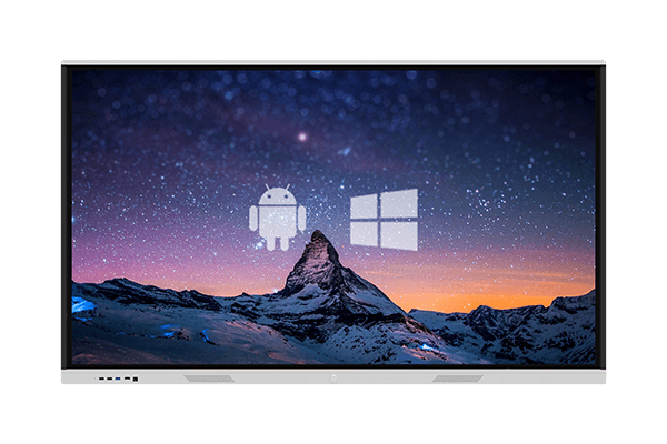 interactive flat panel display with android and window os